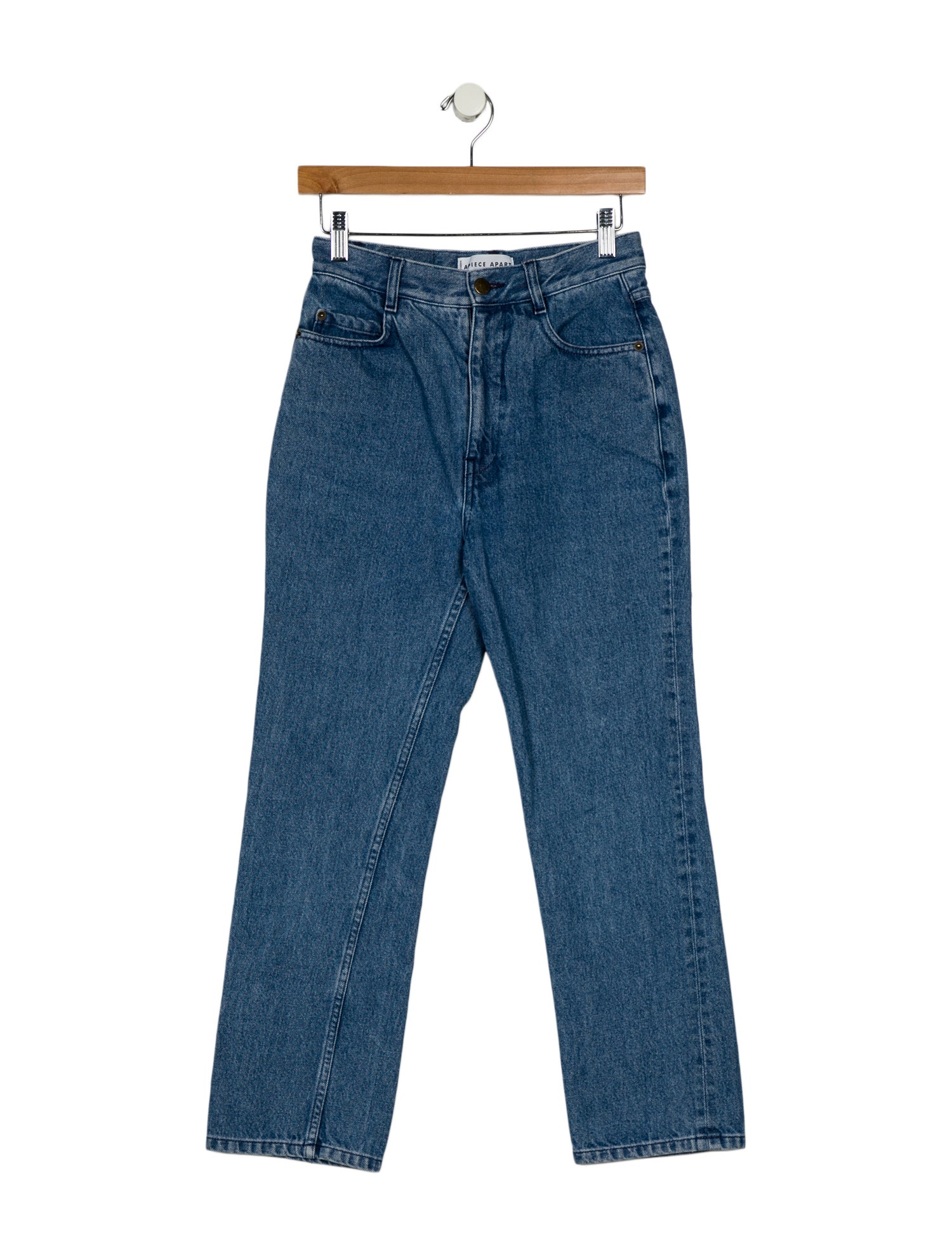 Apiece Apart High-Rise Straight Leg Jeans