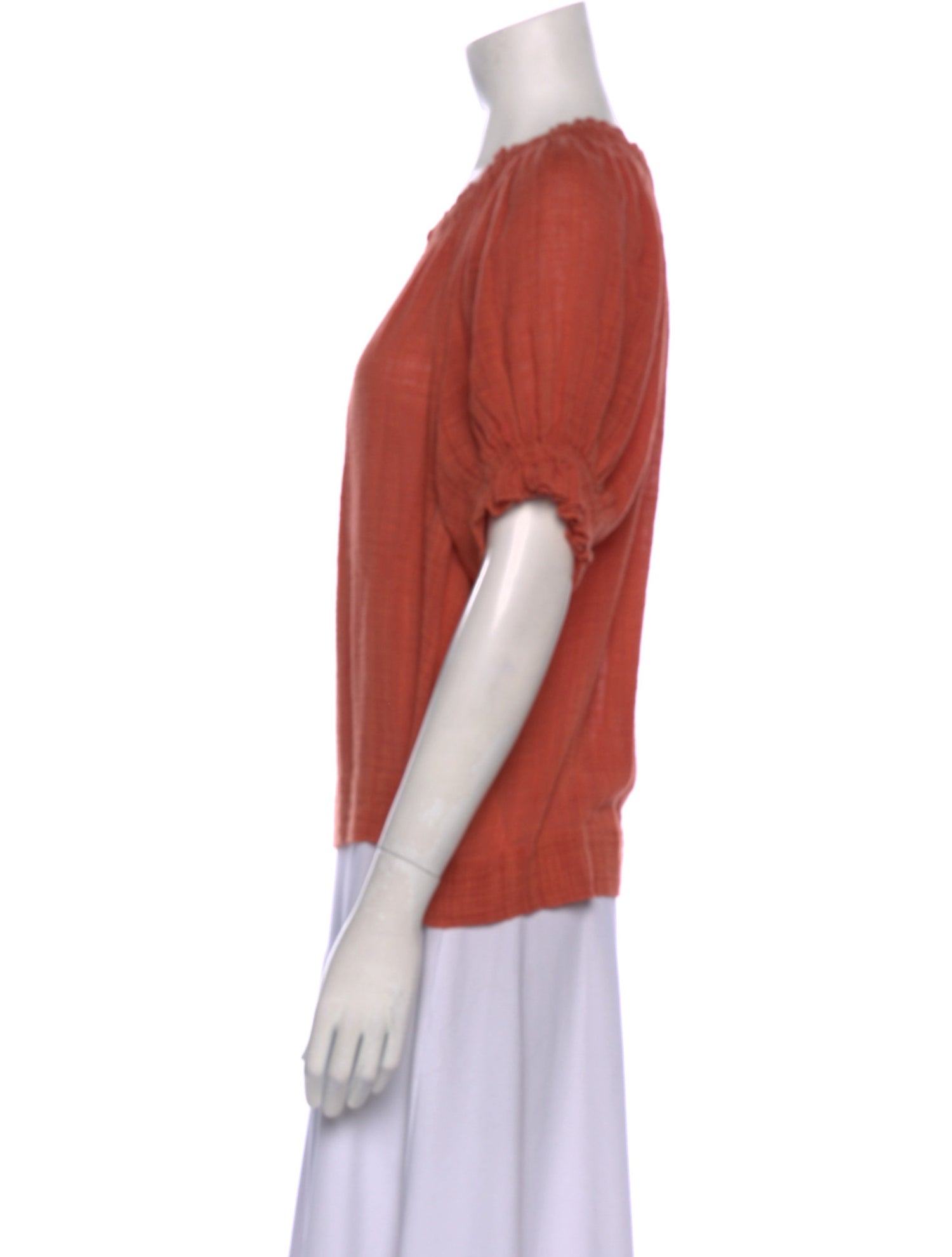 Apiece Apart Scoop Neck Short Sleeve Blouse