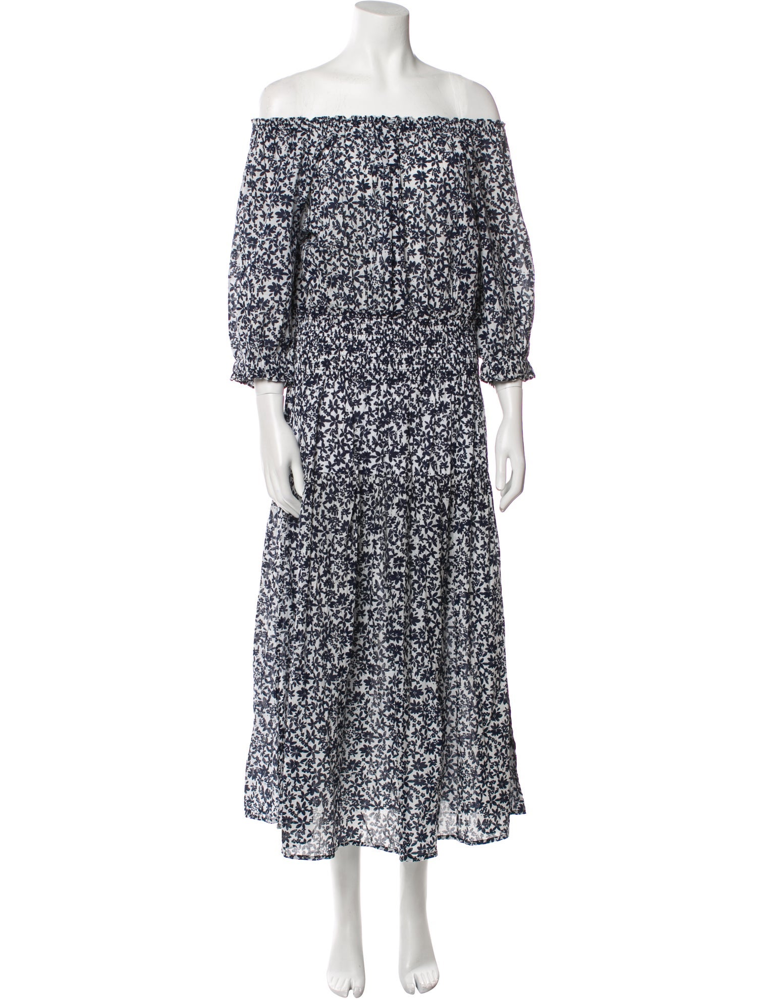 Apiece Apart Floral Print Long Dress