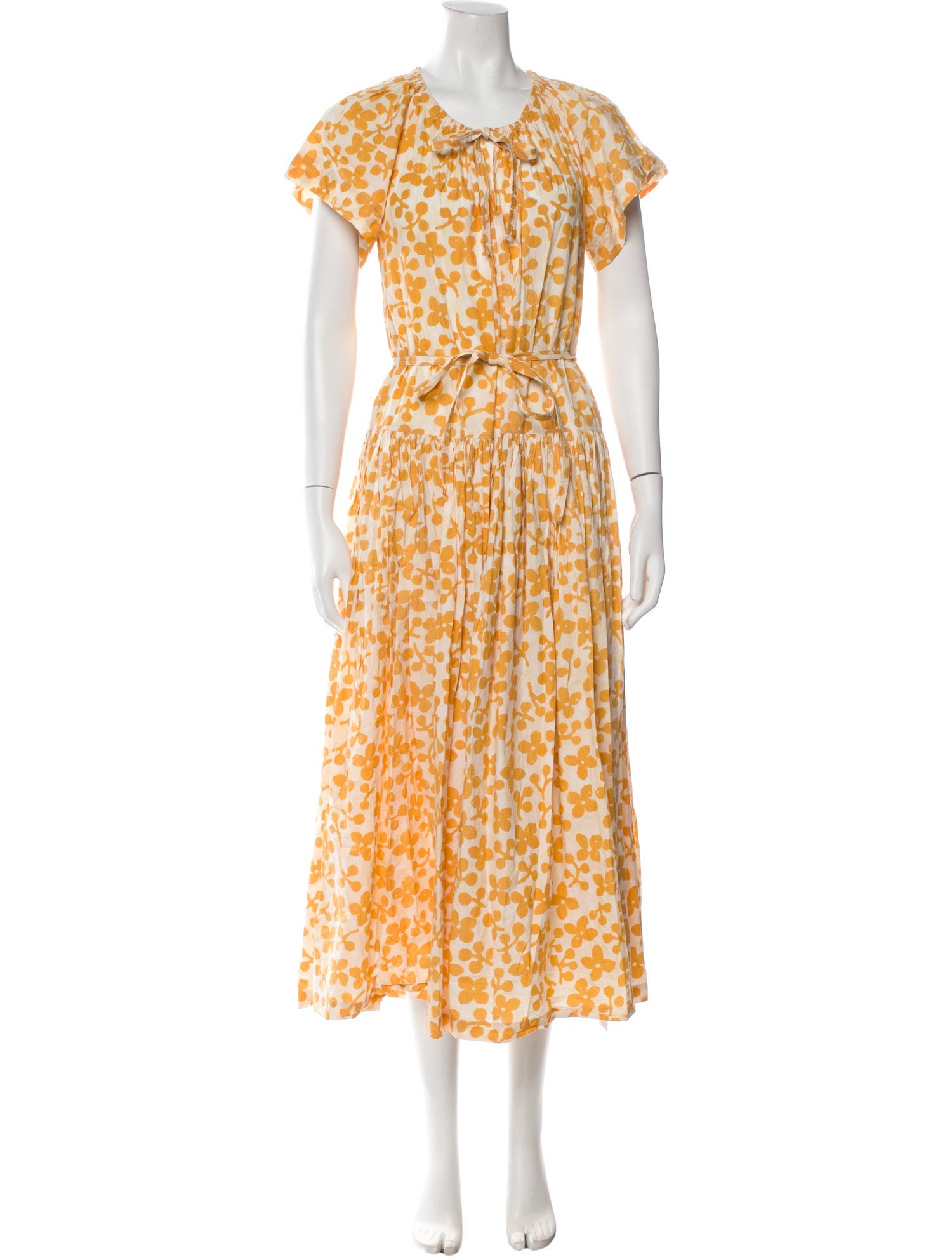 Apiece Apart Floral Print Long Dress
