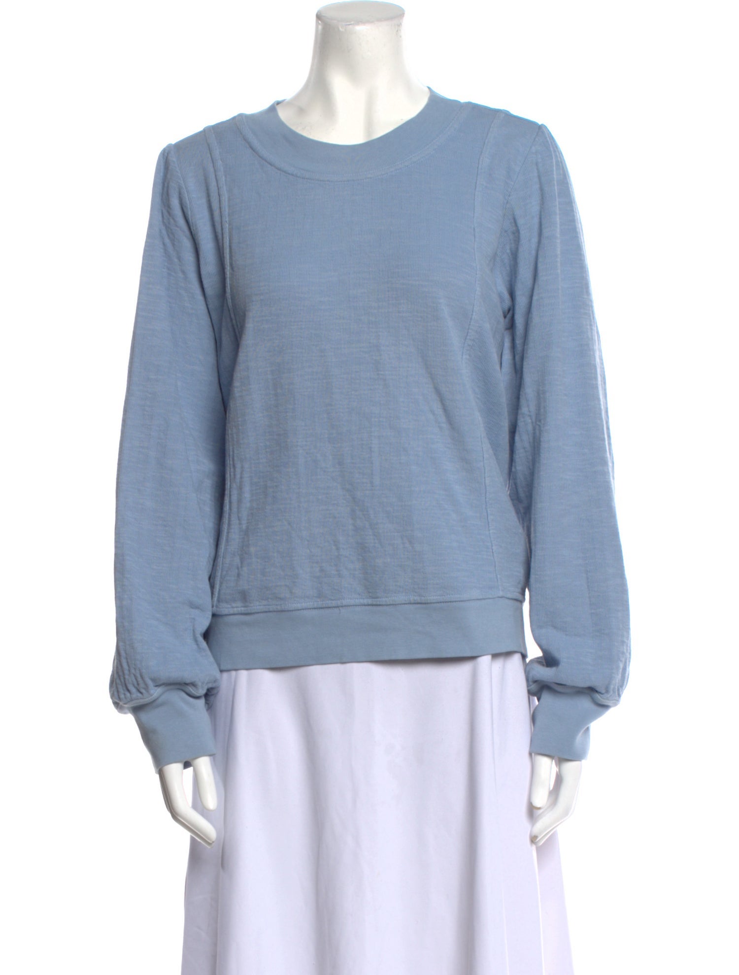 Apiece Apart Crew Neck Long Sleeve Sweatshirt