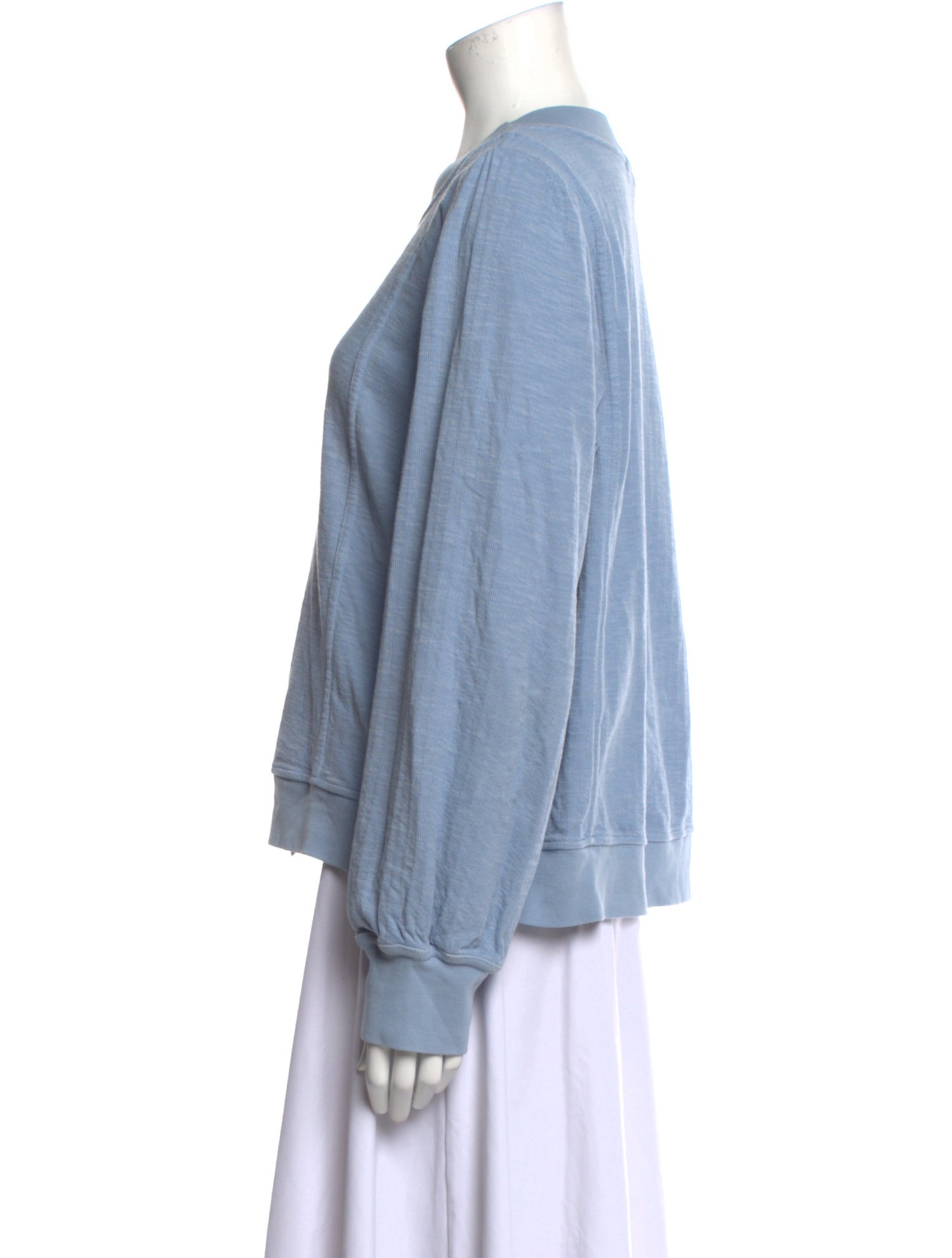 Apiece Apart Crew Neck Long Sleeve Sweatshirt