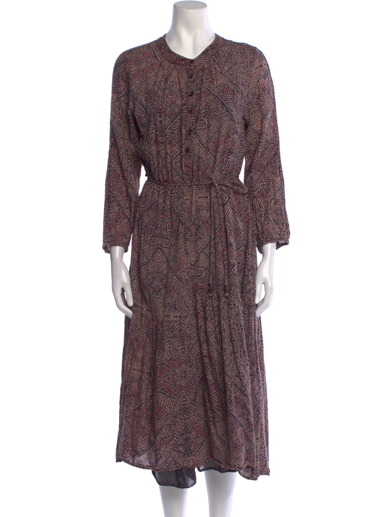 Apiece Apart Printed Midi Length Dress