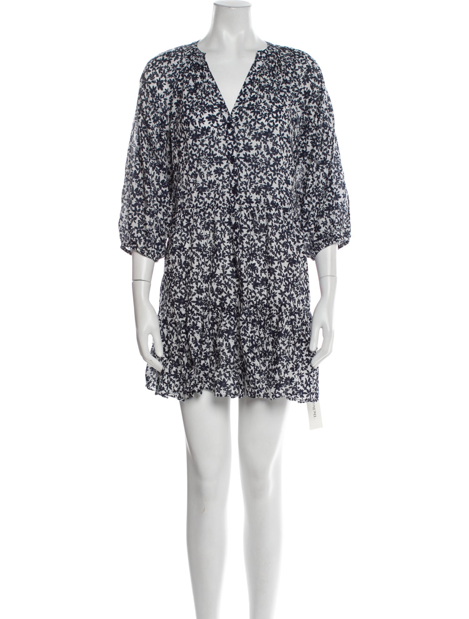 Apiece Apart Floral Print Mini Dress