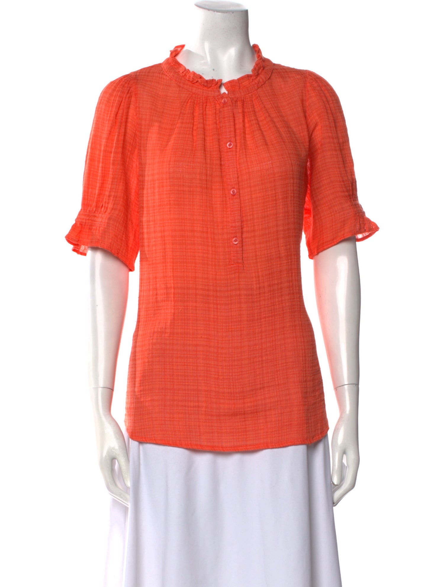 Apiece Apart Mock Neck Short Sleeve T-Shirt