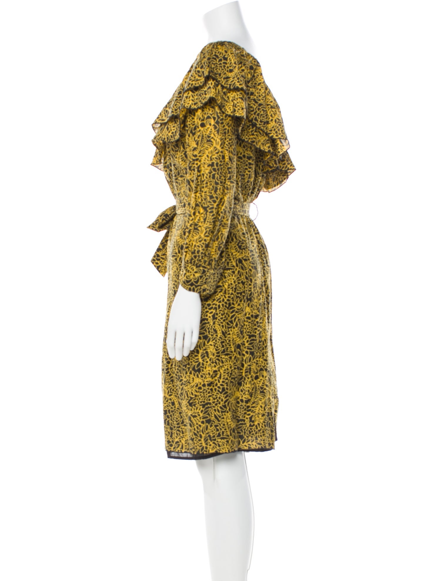 Apiece Apart Printed Knee-Length Dress