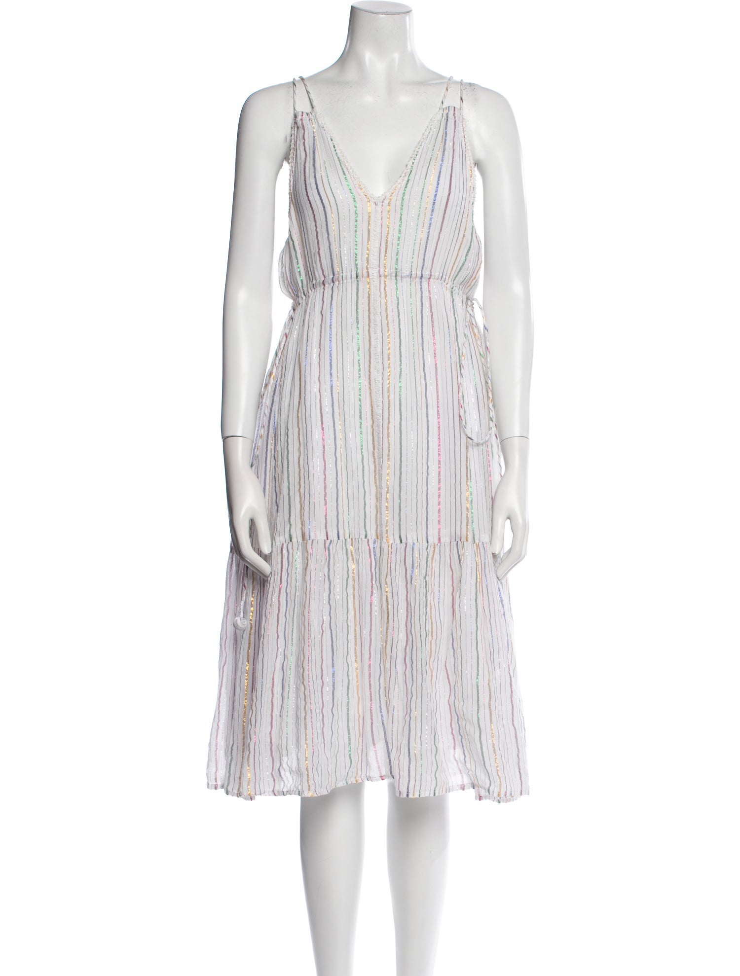 Apiece Apart Striped Knee-Length Dress