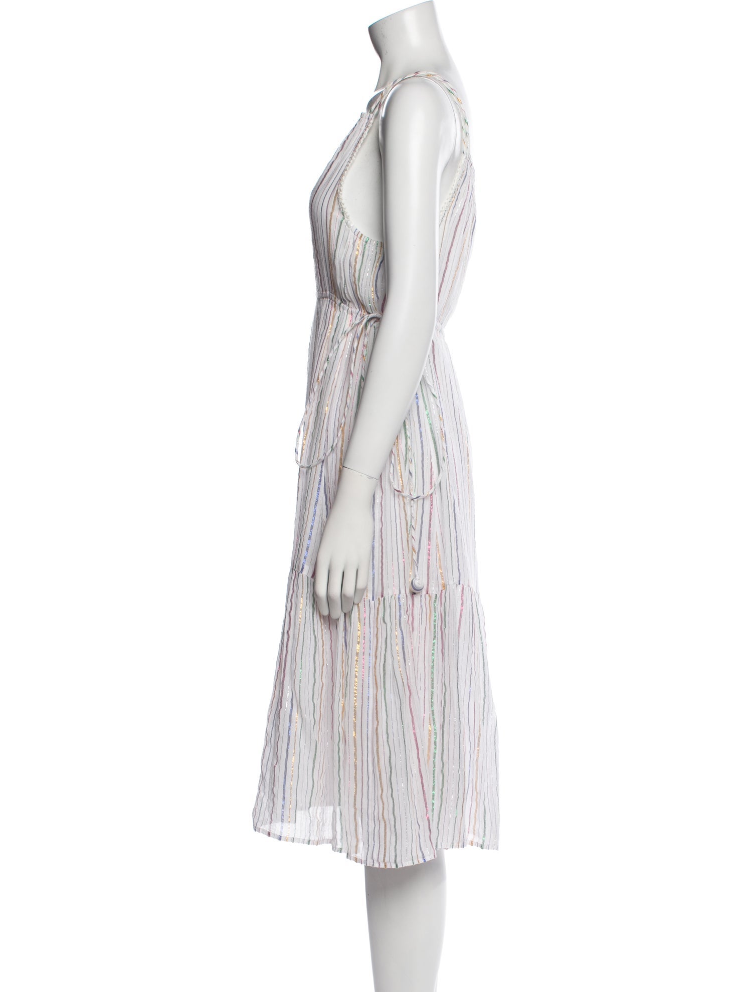 Apiece Apart Striped Knee-Length Dress