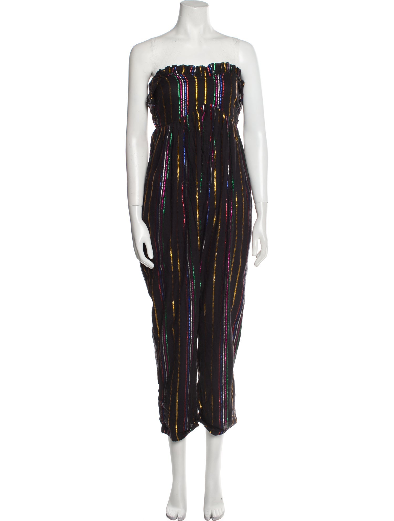 Apiece Apart Striped Strapless Jumpsuit