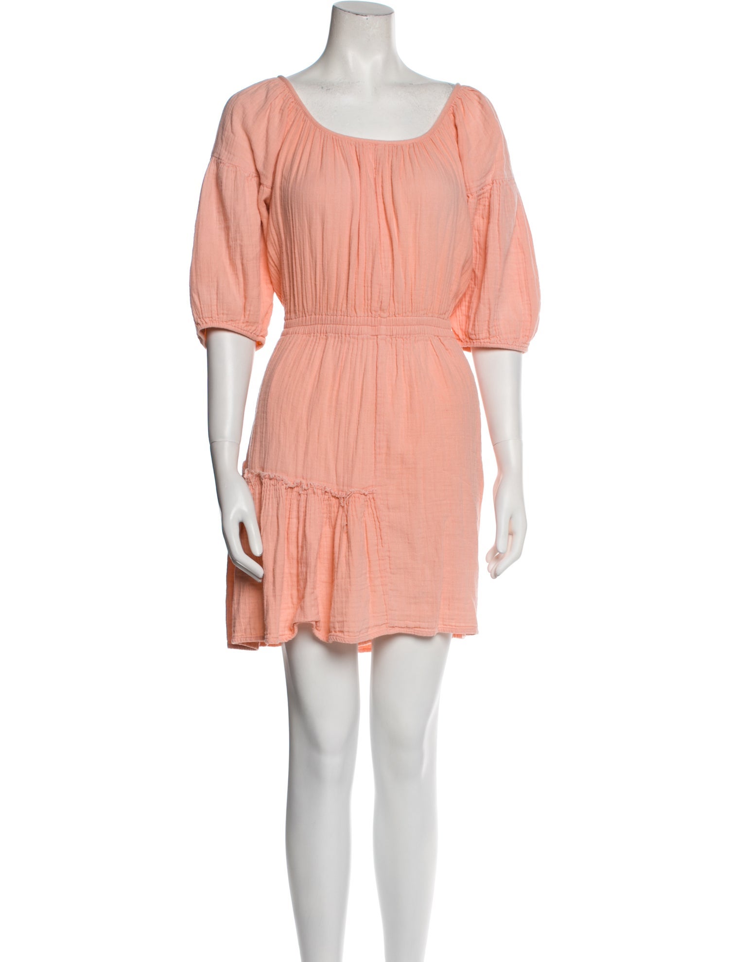 Apiece Apart Scoop Neck Mini Dress