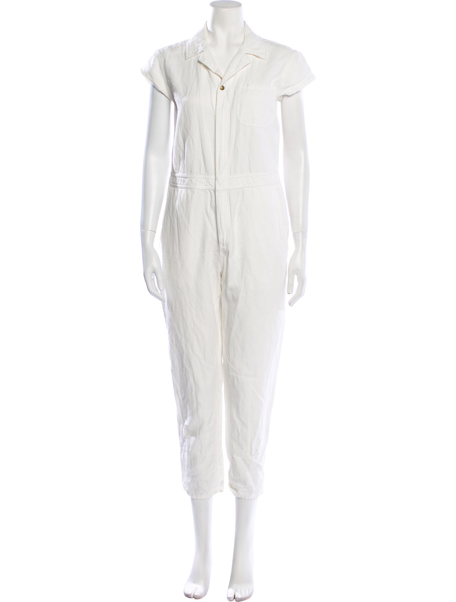 Apiece Apart Linen Crew Neck Jumpsuit