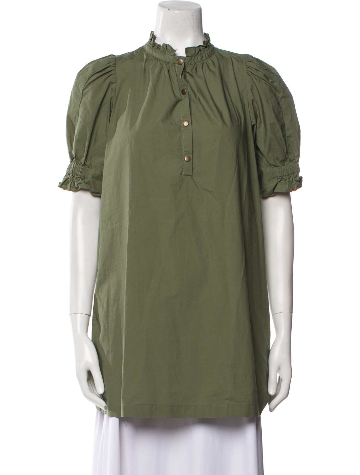 Apiece Apart Mock Neck Short Sleeve Tunic