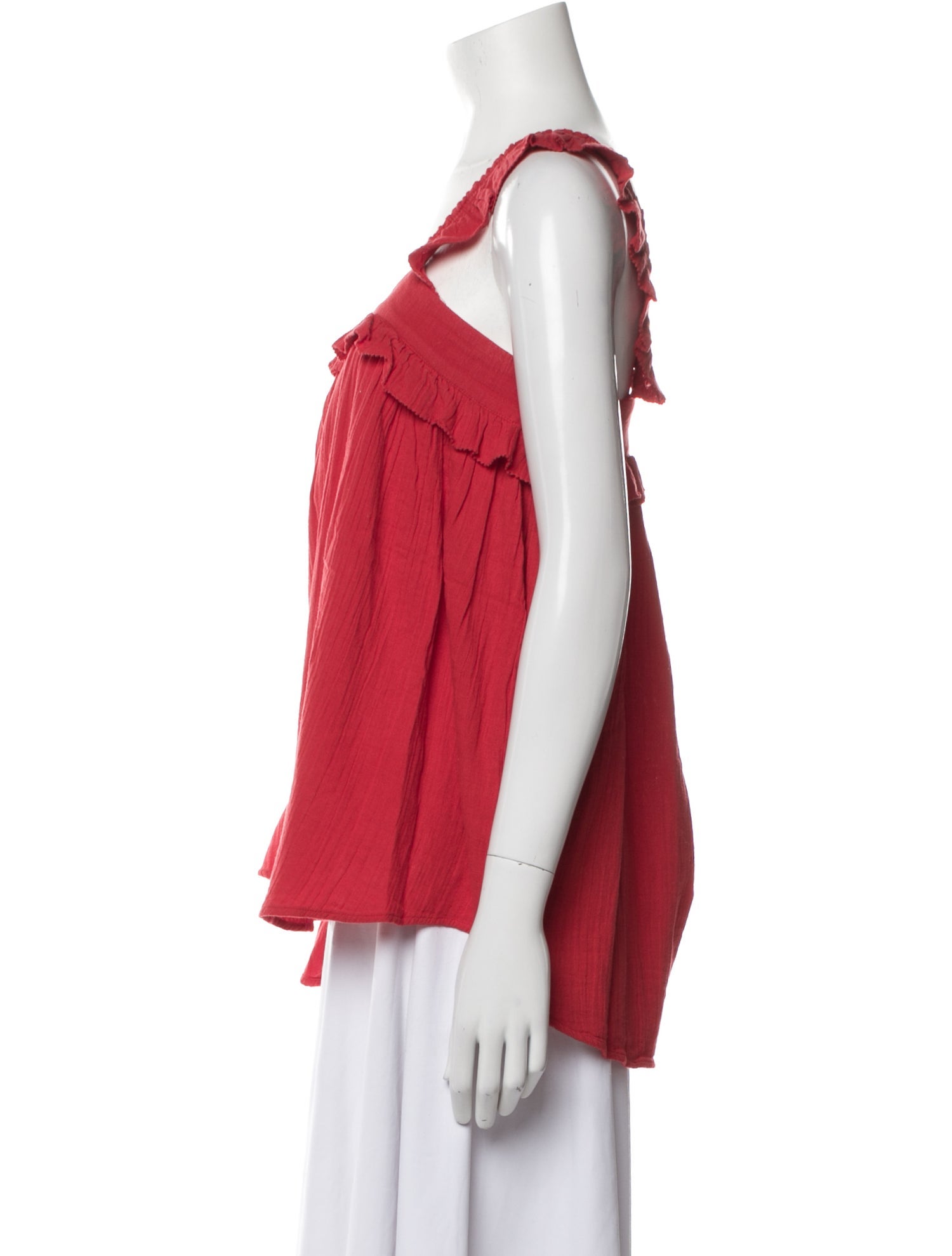 Apiece Apart Square Neckline Sleeveless Blouse