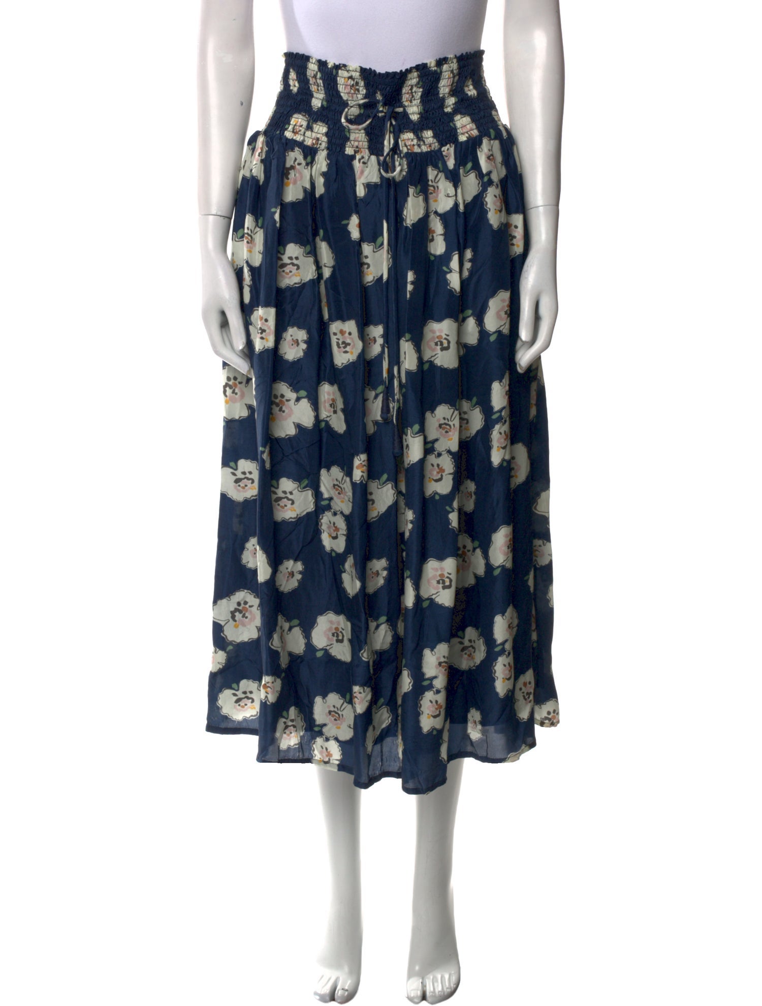 Apiece Apart Silk Midi Length Skirt