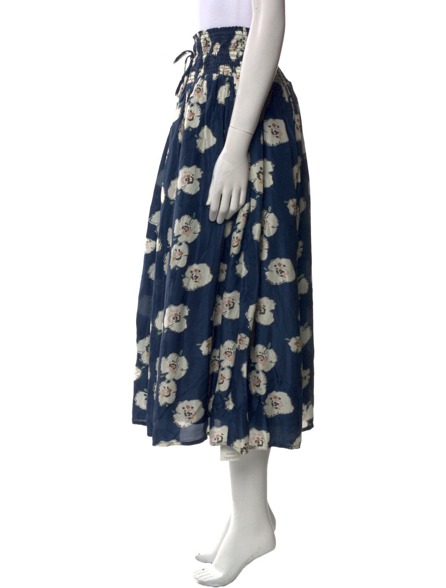 Apiece Apart Silk Midi Length Skirt