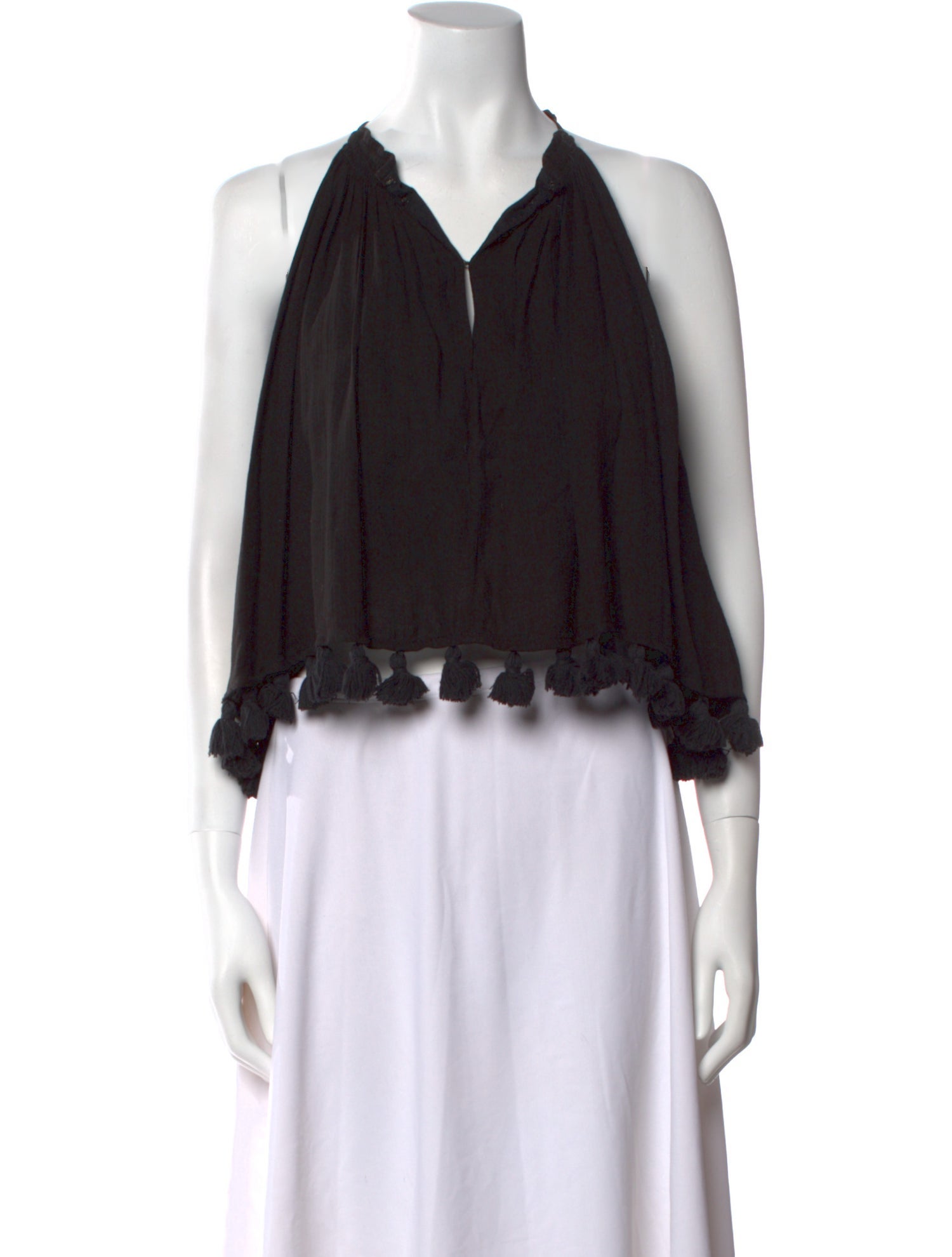 Apiece Apart V-Neck Sleeveless Crop Top