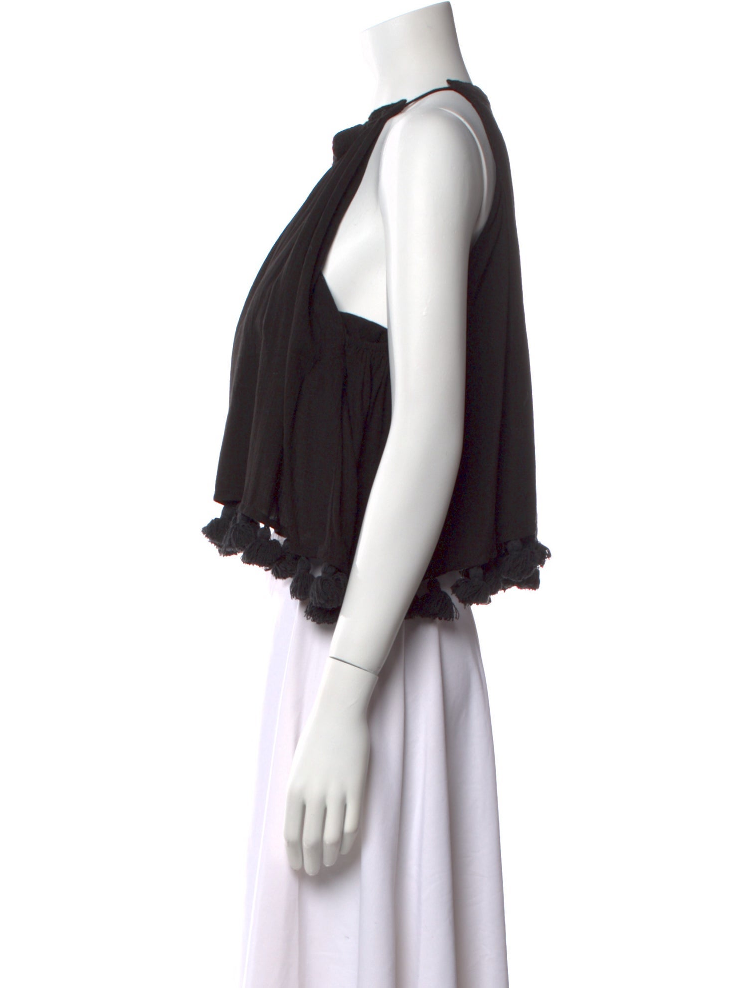 Apiece Apart V-Neck Sleeveless Crop Top