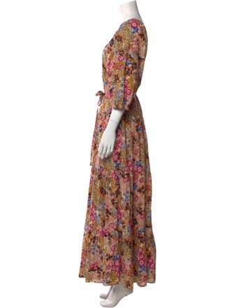 Apiece Apart Floral Print Long Dress