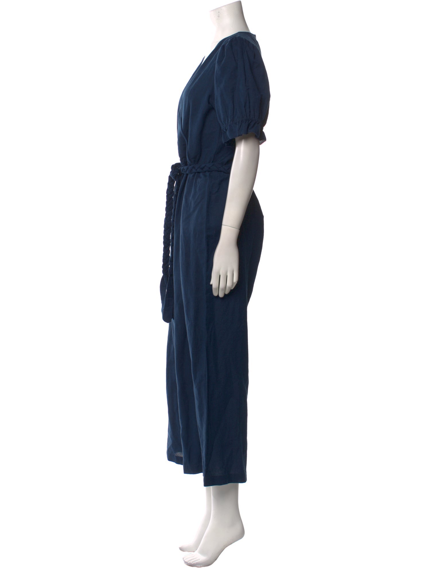 Apiece Apart Linen V-Neck Jumpsuit
