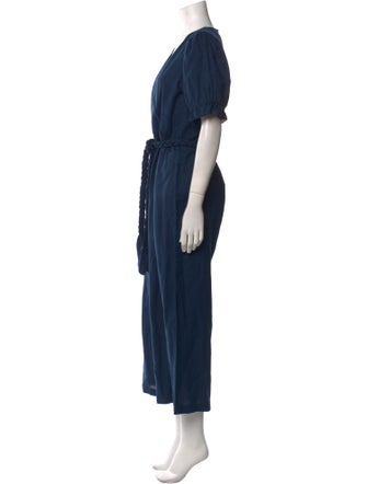 Apiece Apart Linen V-Neck Jumpsuit