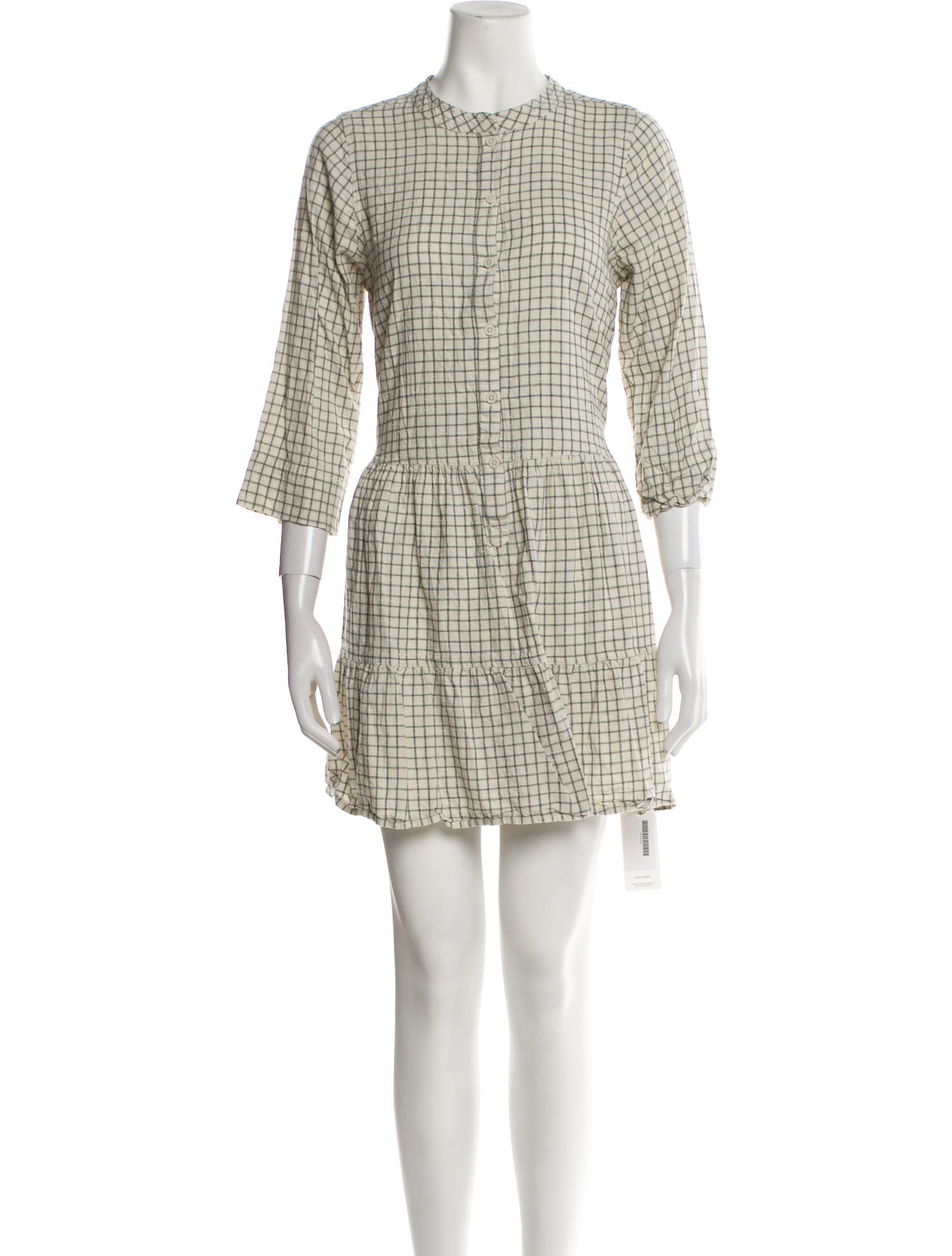 Apiece Apart Plaid Print Mini Dress