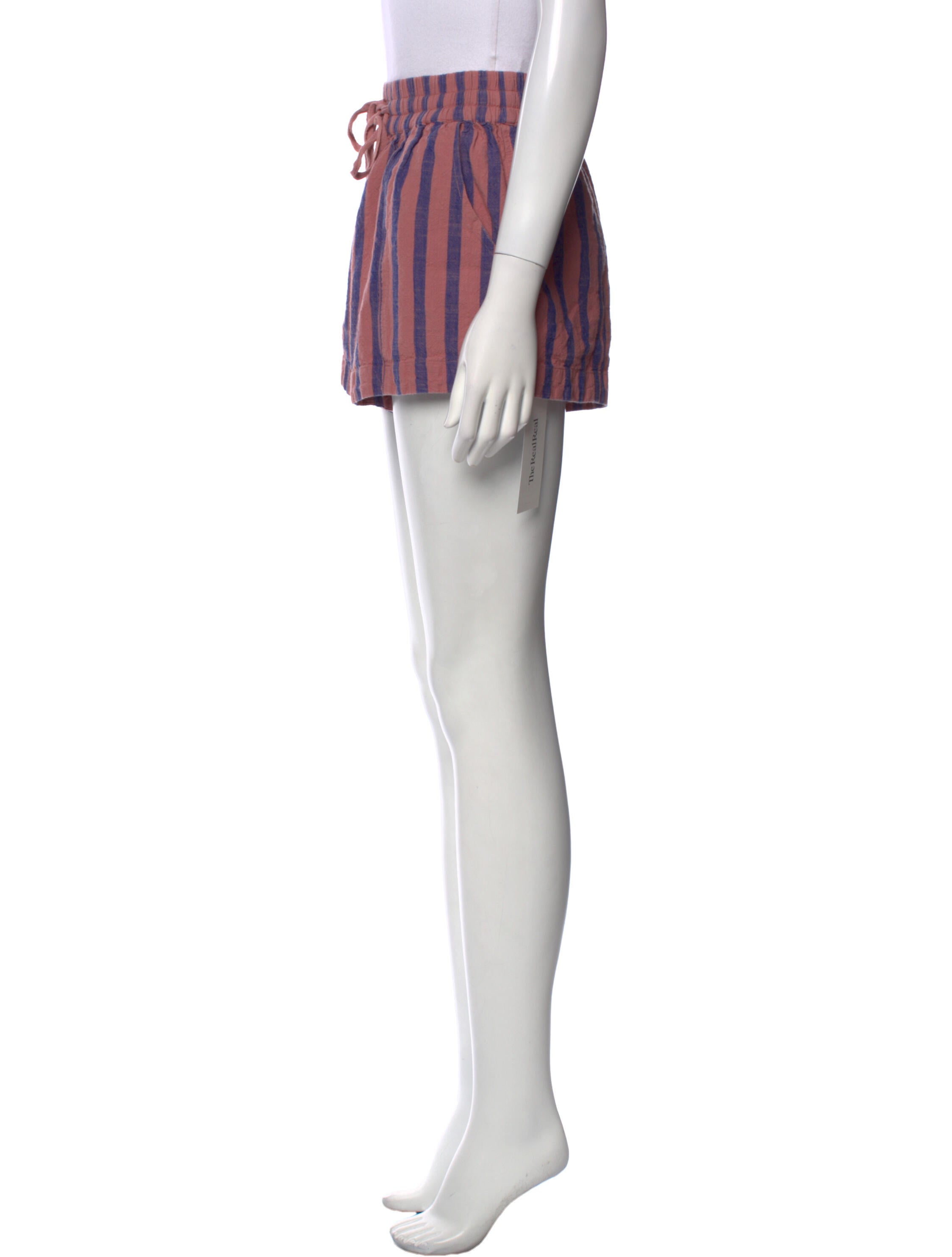 Apiece Apart Striped Mini Shorts