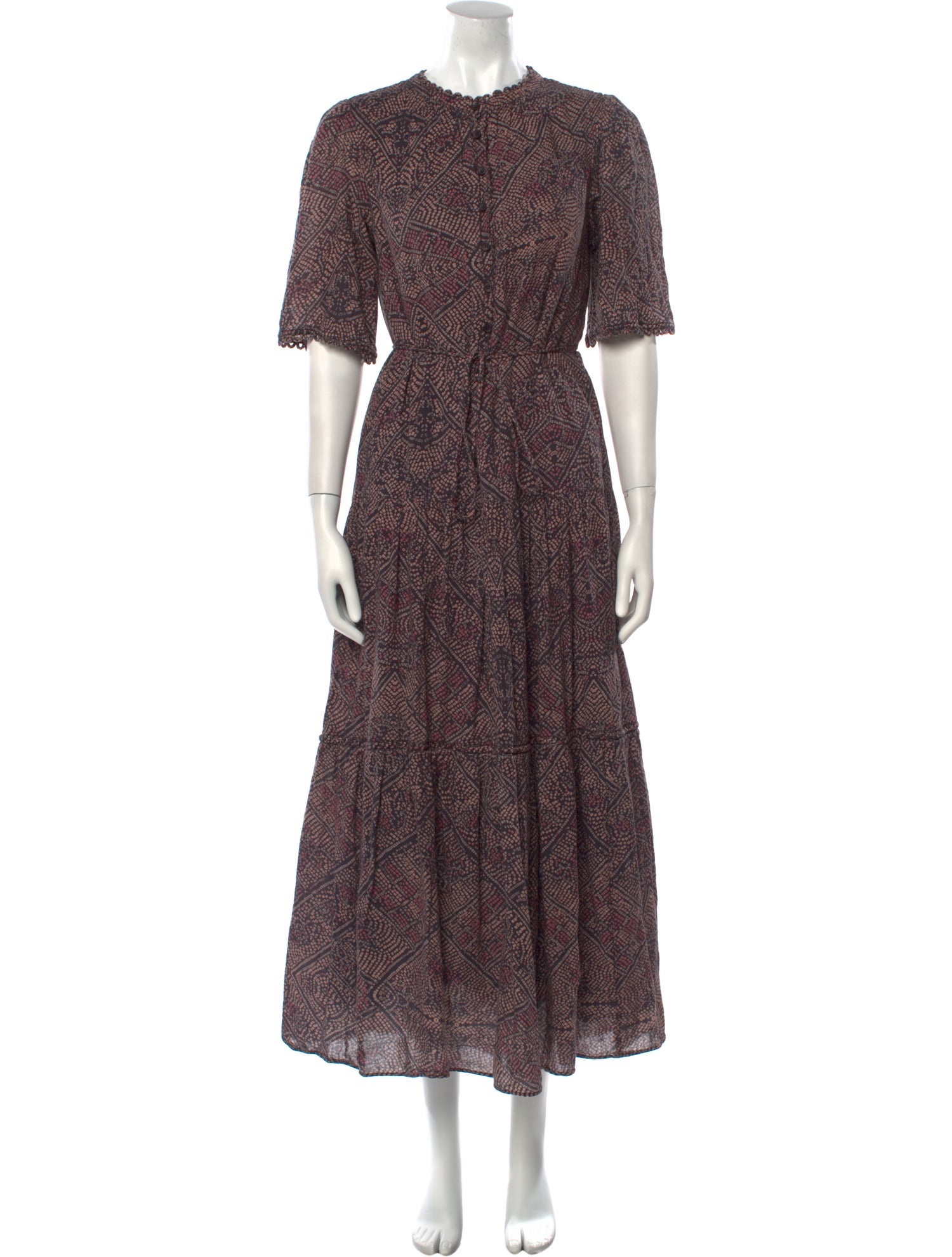 Apiece Apart Floral Print Long Dress