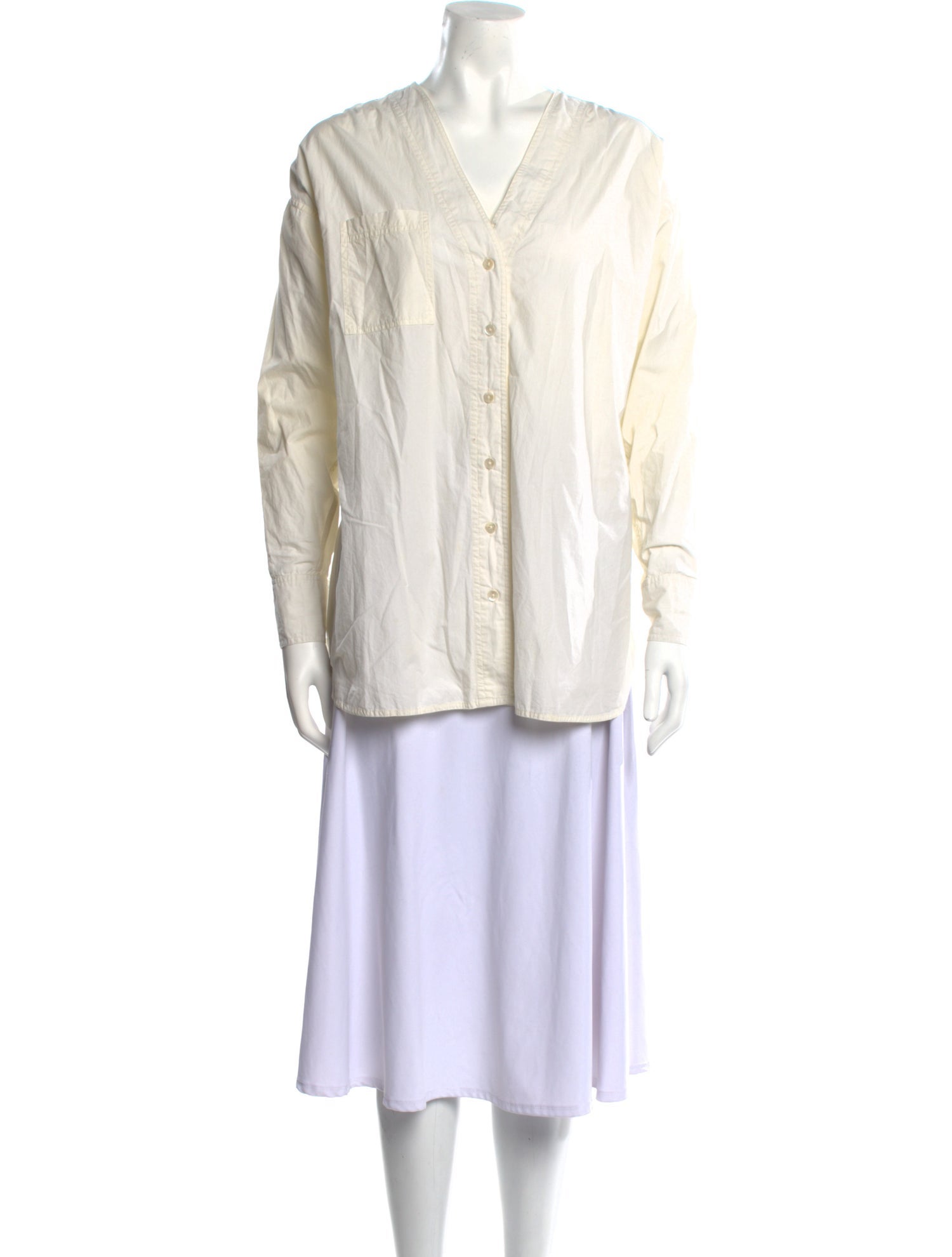 Apiece Apart V-Neck Long Sleeve Tunic