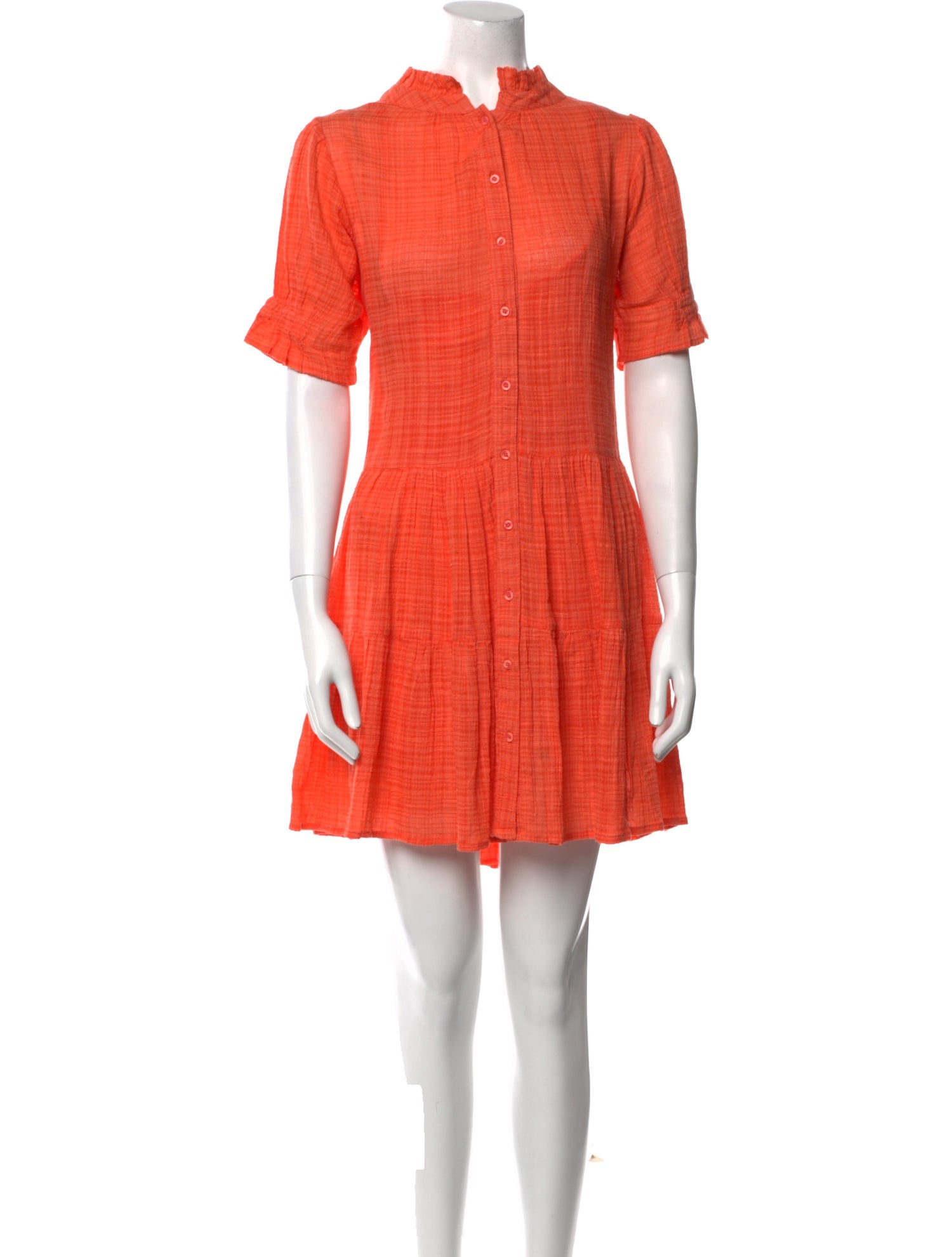 Apiece Apart Mock Neck Knee-Length Dress