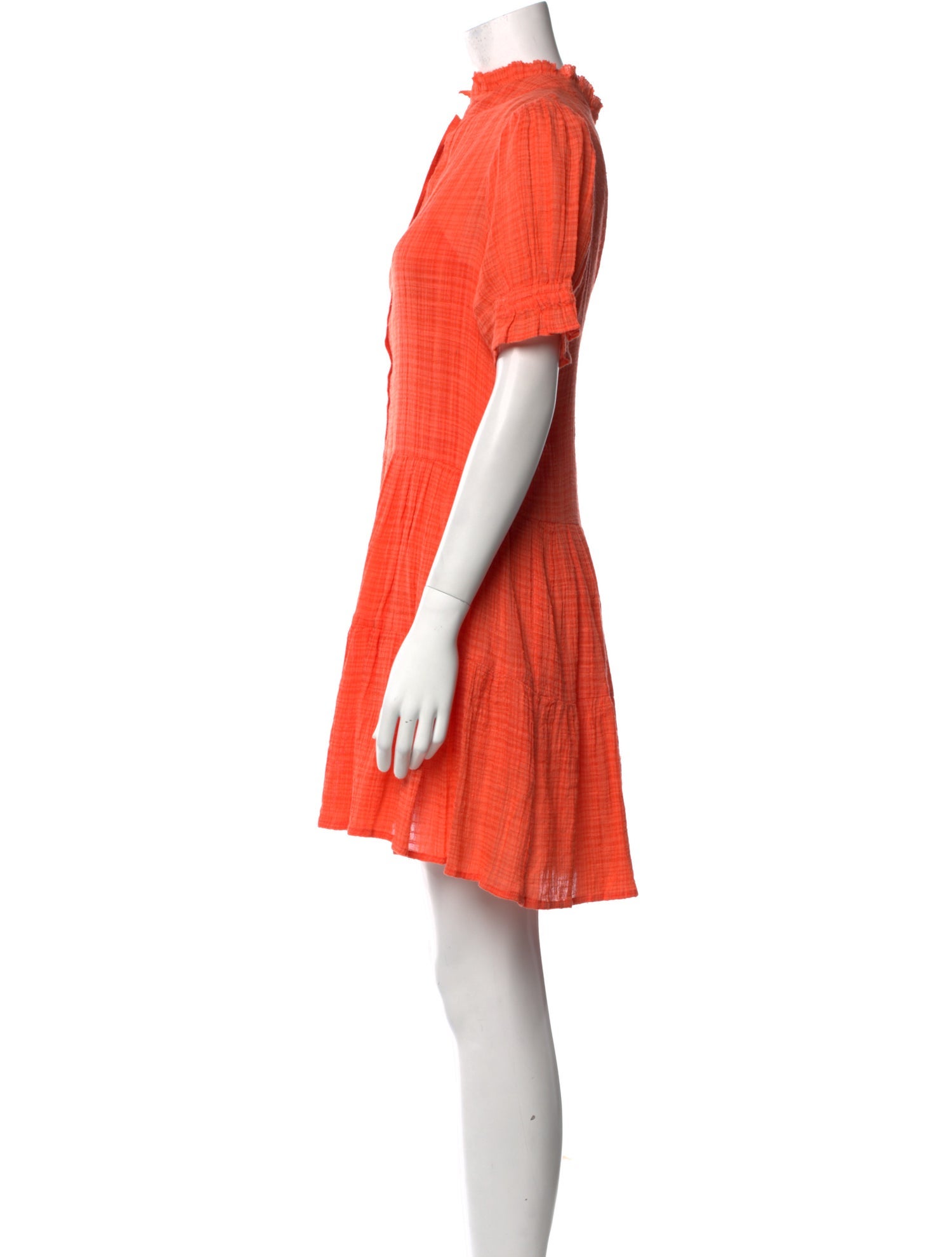 Apiece Apart Mock Neck Knee-Length Dress