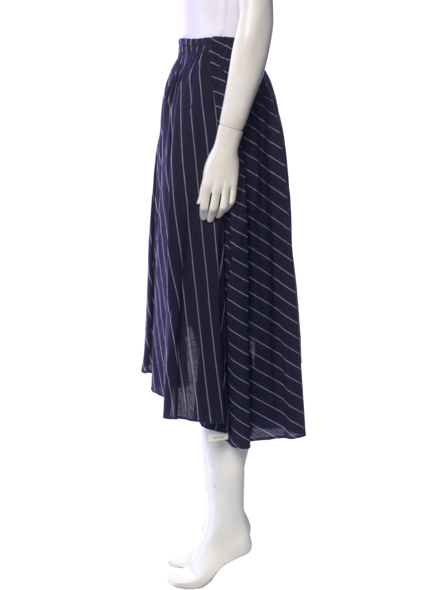Apiece Apart Striped Midi Length Skirt
