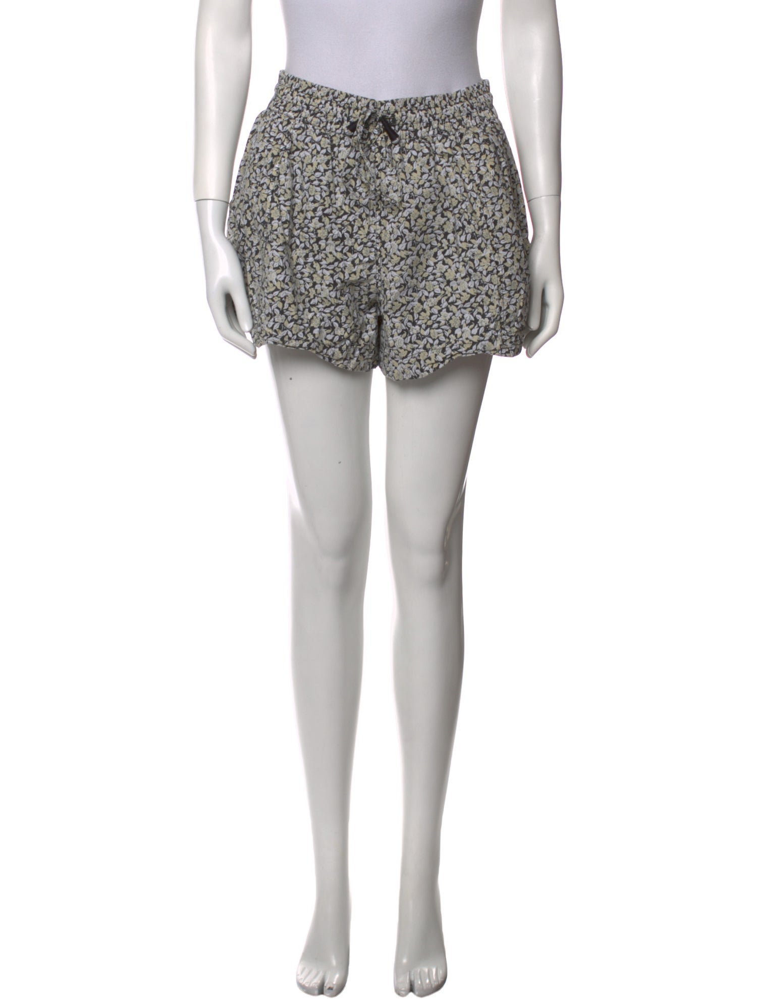 Apiece Apart Floral Print Mini Shorts
