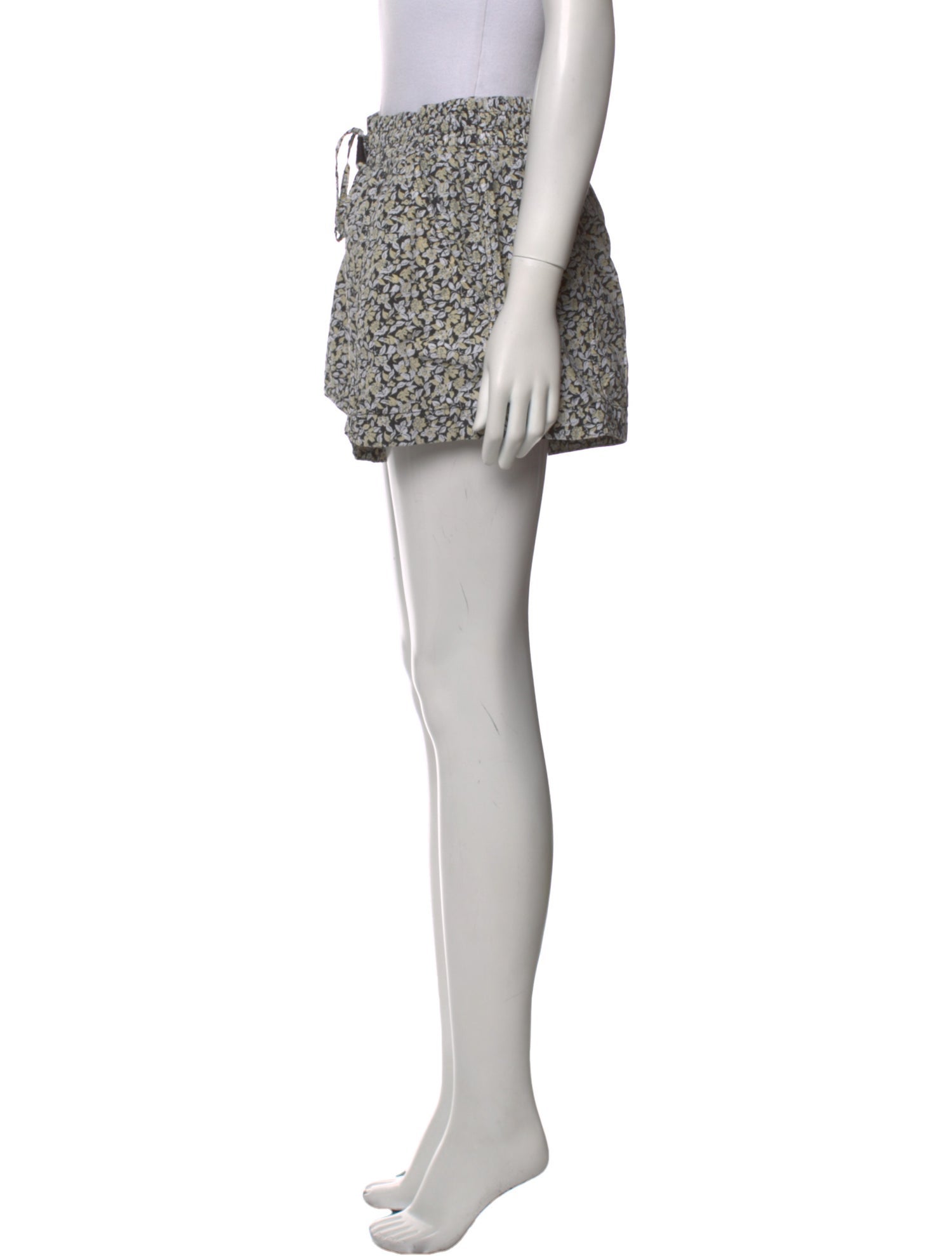 Apiece Apart Floral Print Mini Shorts