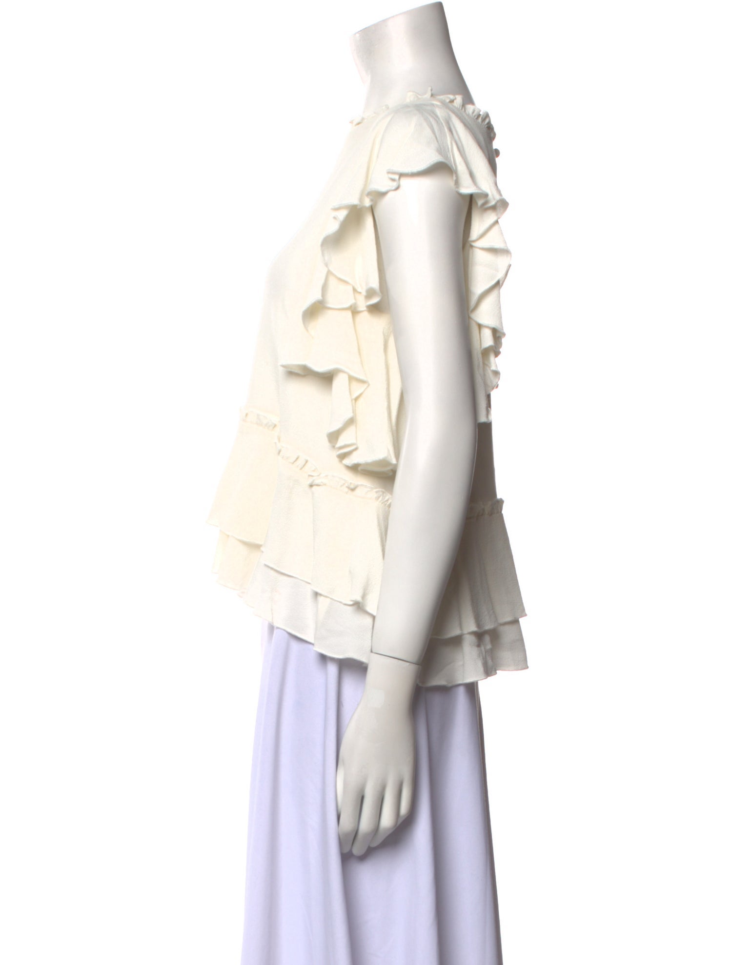 Apiece Apart Bateau Neckline Short Sleeve Blouse