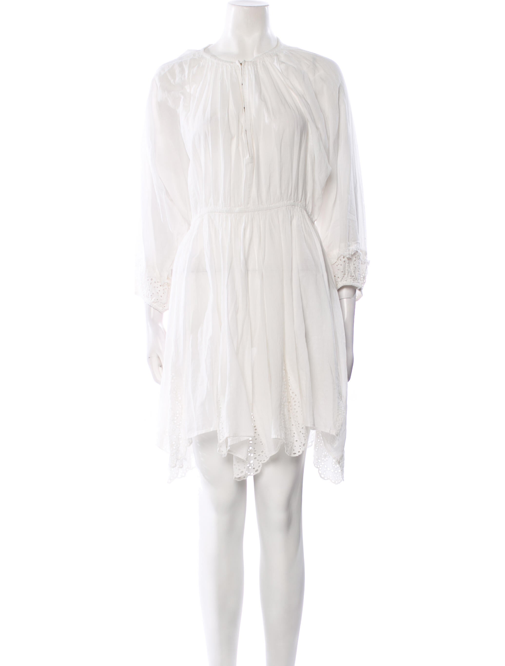 Apiece Apart Mock Neck Knee-Length Dress