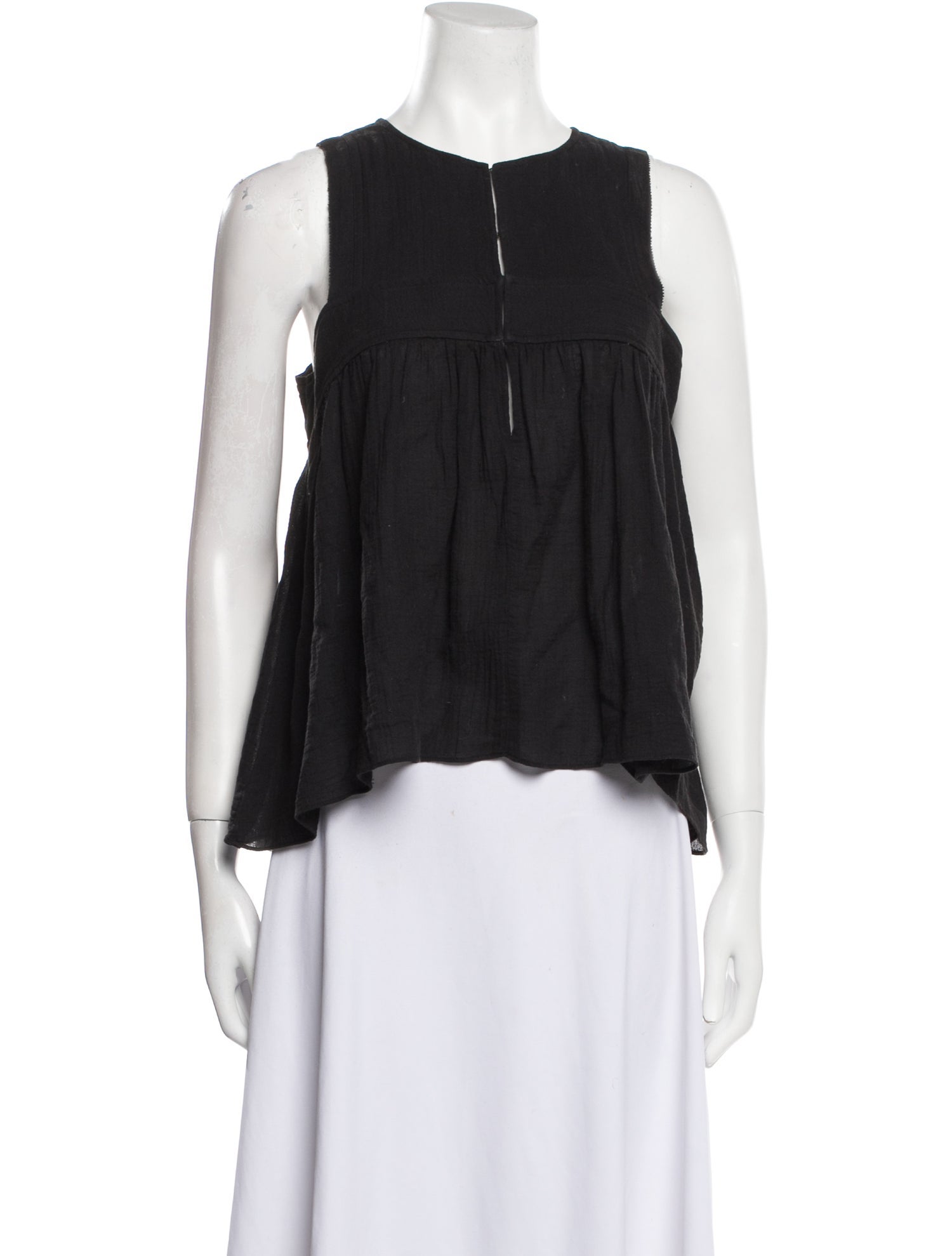 Apiece Apart Crew Neck Sleeveless Blouse