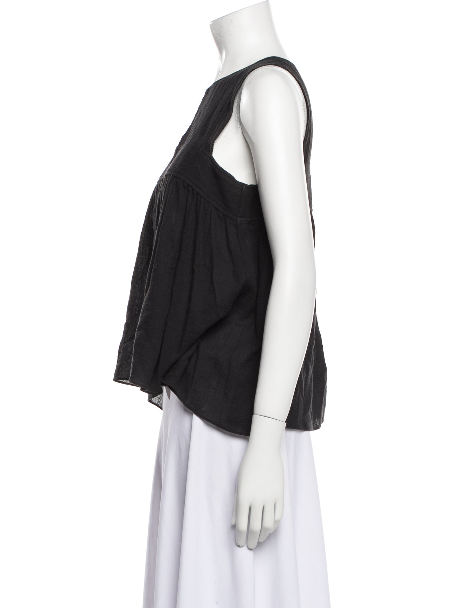 Apiece Apart Crew Neck Sleeveless Blouse