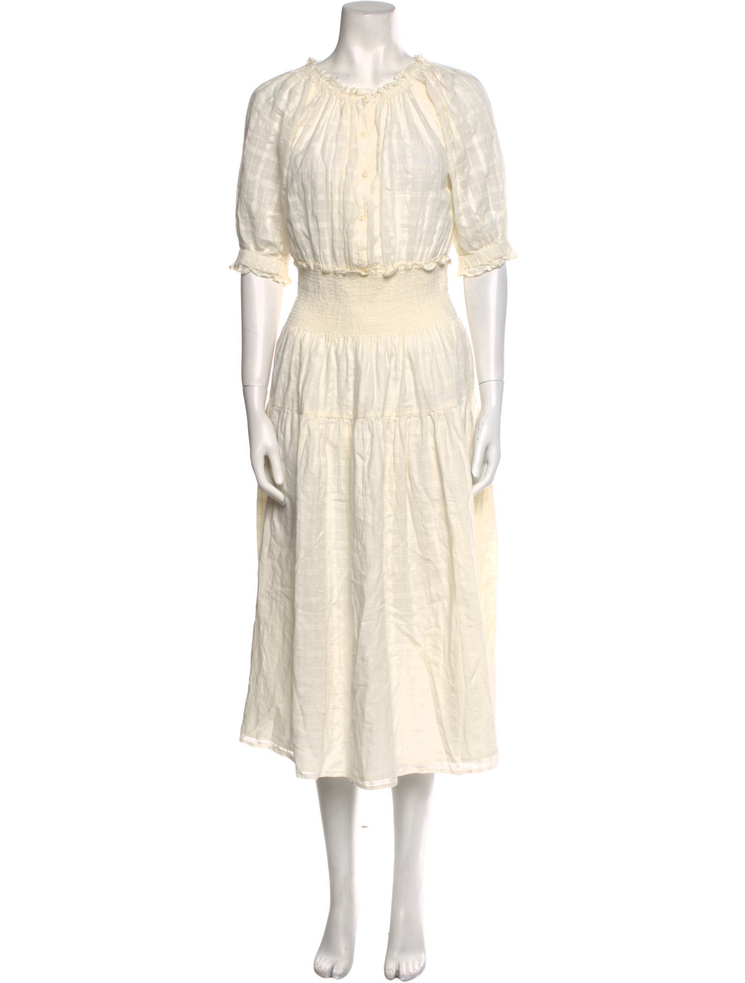 Apiece Apart Crew Neck Midi Length Dress w/ Tags