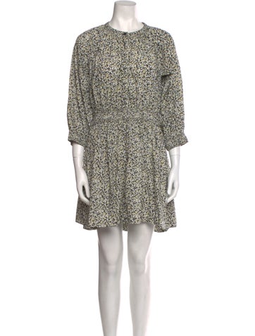 Apiece Apart Dresses Floral Print Knee-Length Dress XS