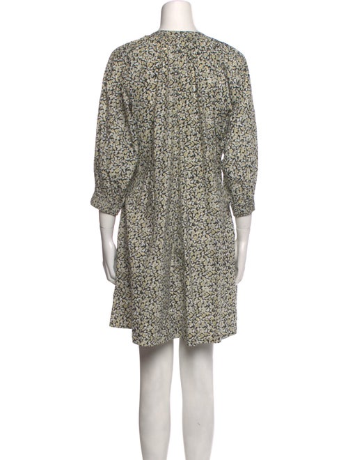 Apiece Apart Floral Print Knee-Length Dress
