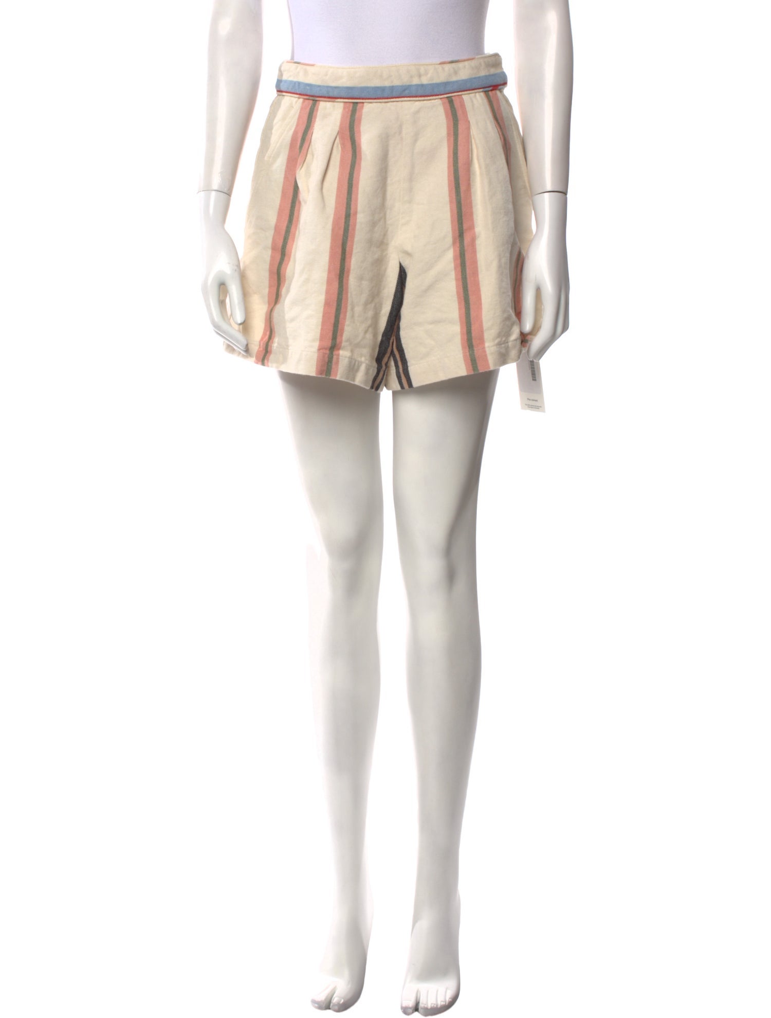 Apiece Apart Striped Mini Shorts