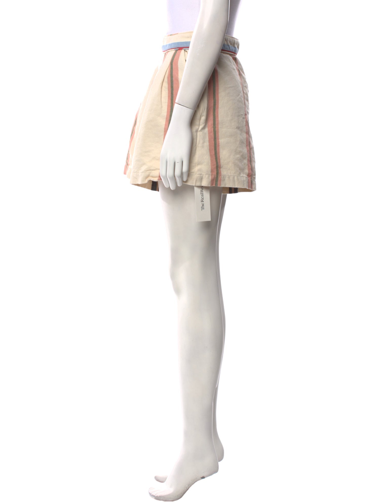 Apiece Apart Striped Mini Shorts