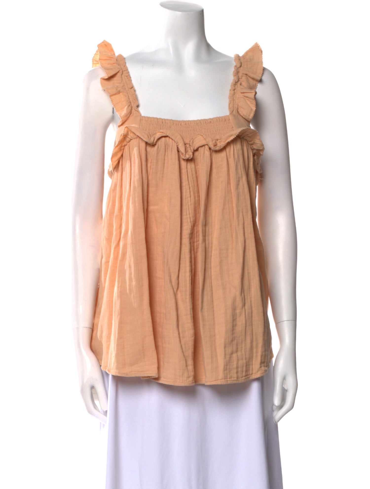 Apiece Apart Square Neckline Sleeveless Top