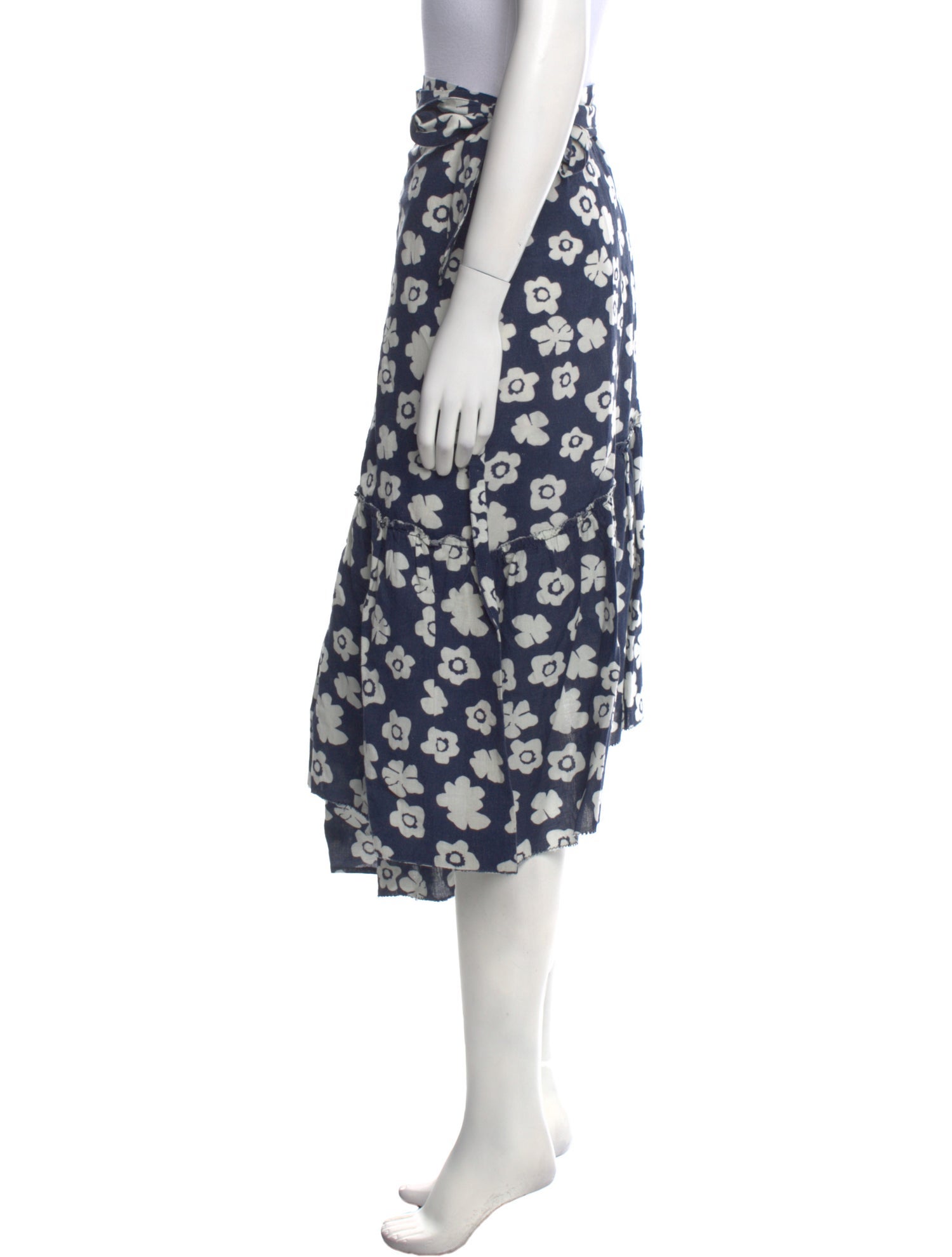 Apiece Apart Linen Knee-Length Skirt