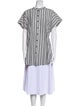 Apiece Apart Striped Mock Neck Tunic