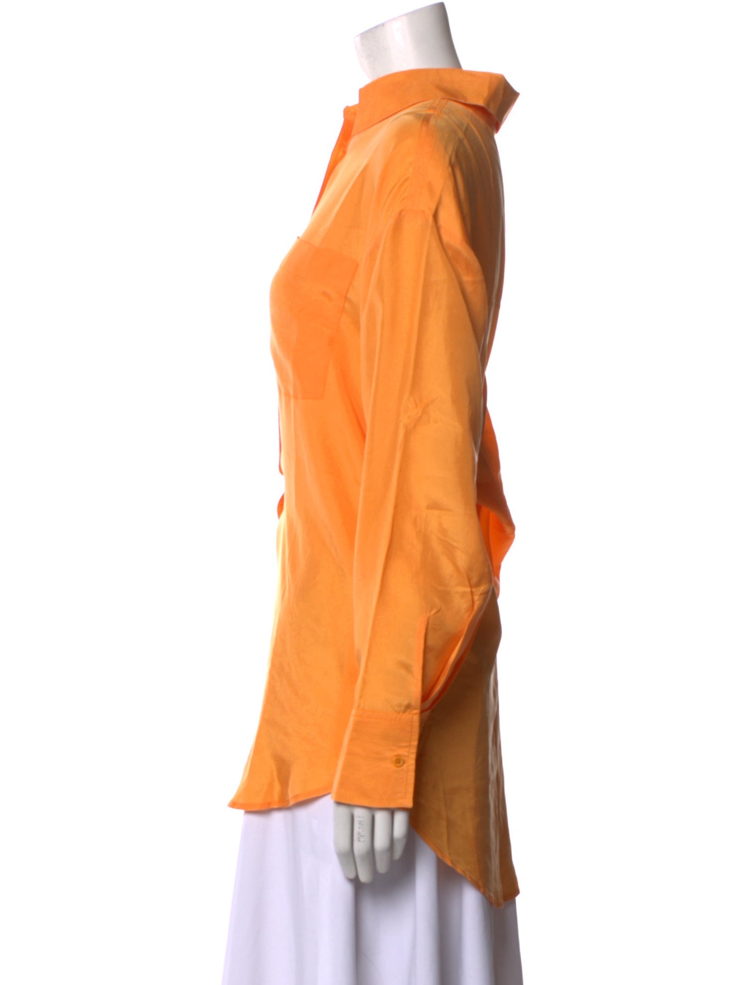 Apiece Apart Silk Long Sleeve Button-Up Top w/ Tags