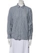 Apiece Apart Striped Long Sleeve Button-Up Top