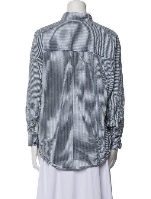 Apiece Apart Striped Long Sleeve Button-Up Top
