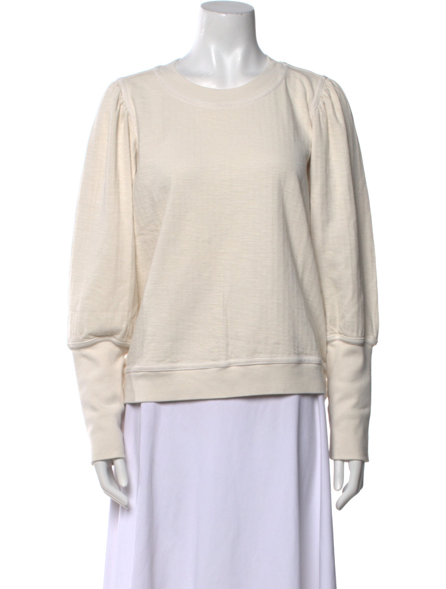 Apiece Apart Crew Neck Long Sleeve Sweatshirt