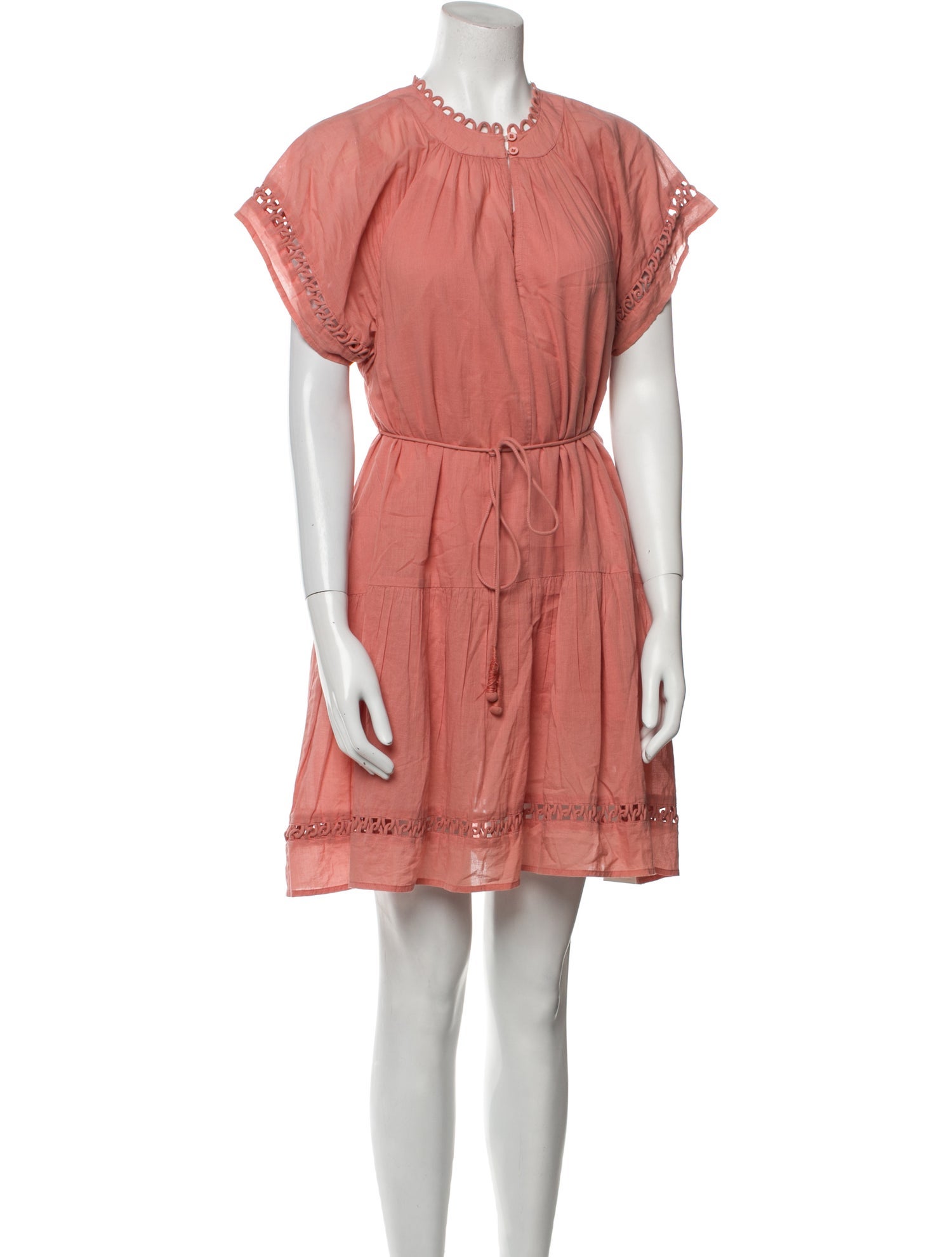 Apiece Apart Crew Neck Mini Dress